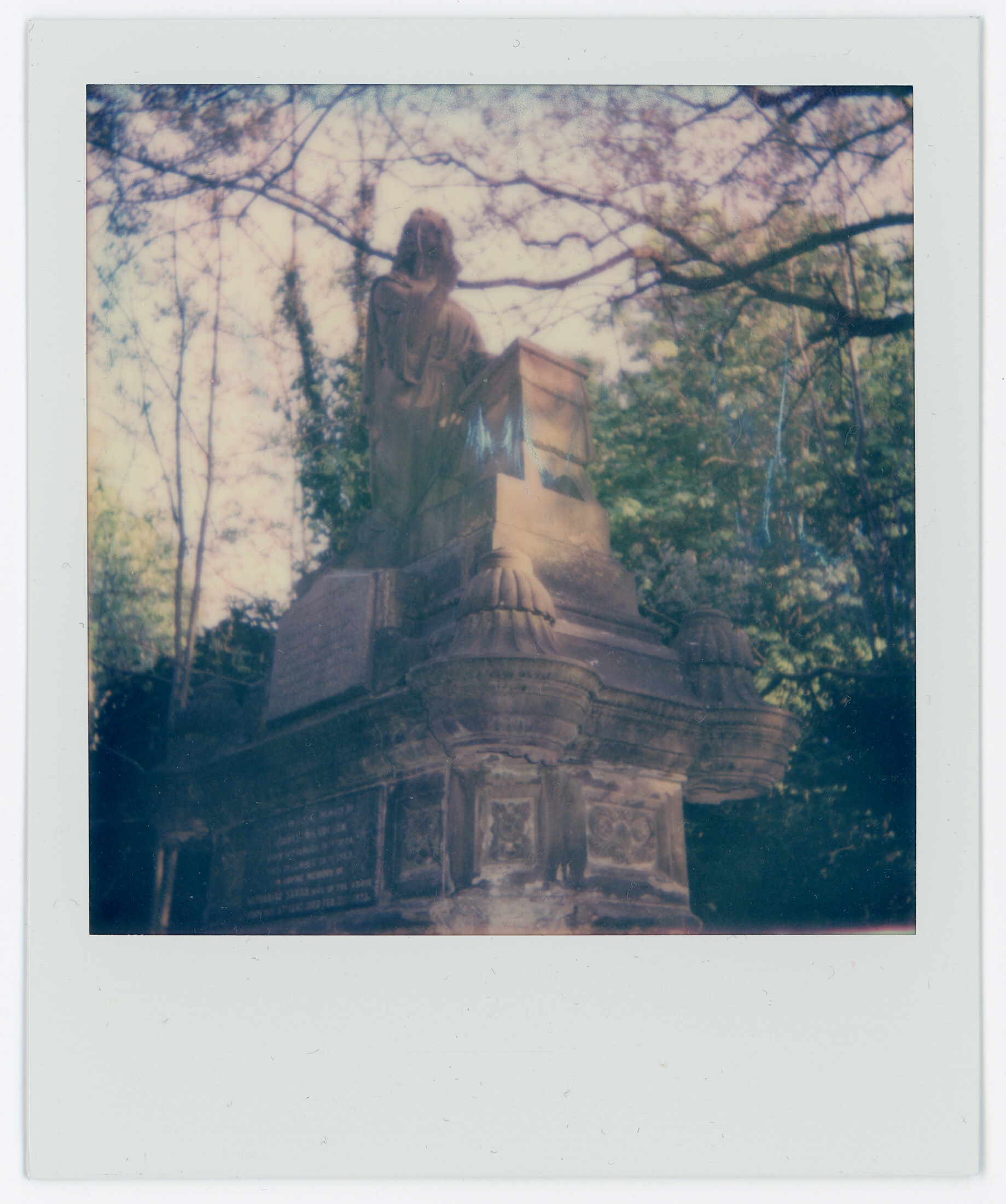 James Nicholson Monument, Sheffield General Cemetery, Polaroid